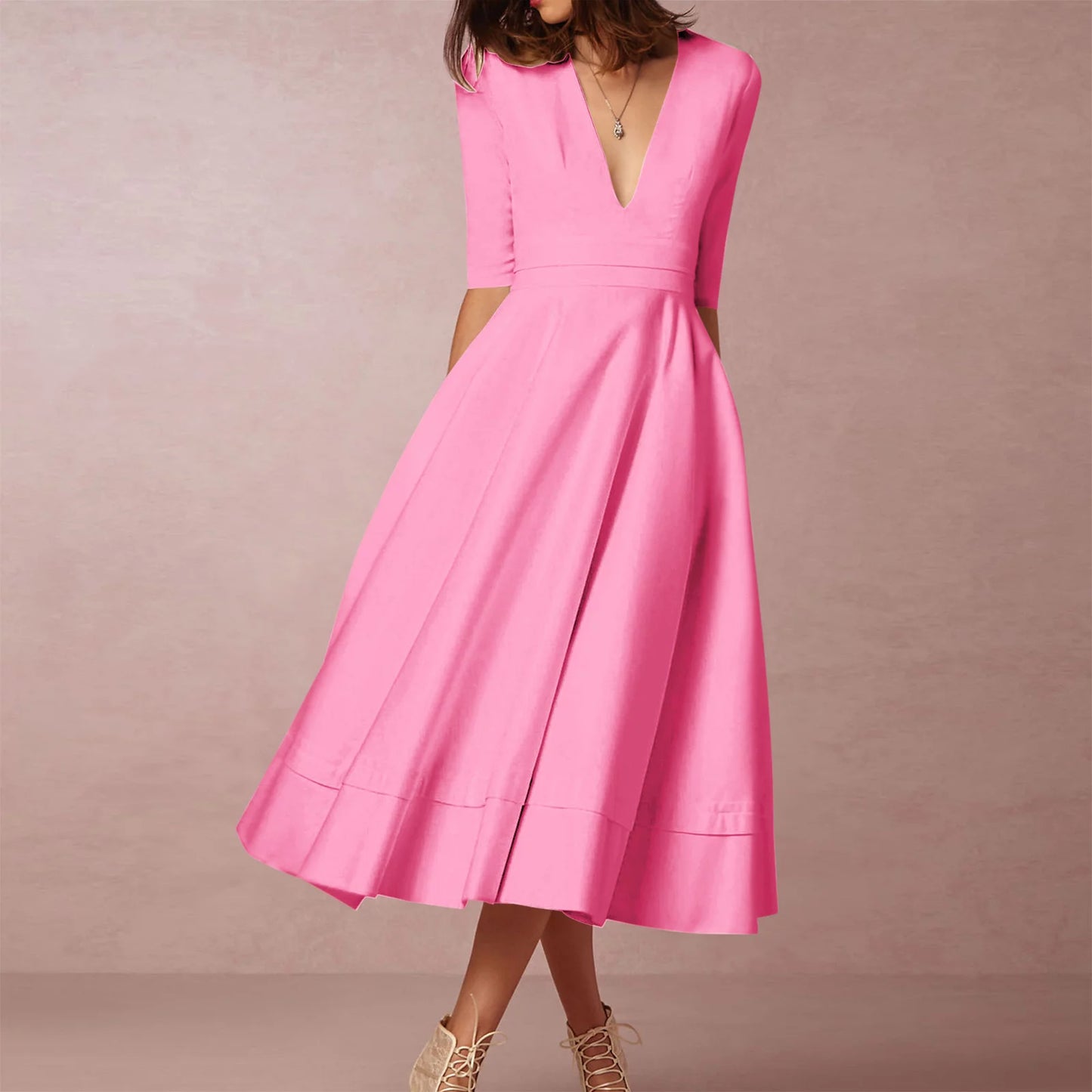 Womens Dresses Casual Long Sleeve Semi Formal Dresses for Women with Sleeves Sexy Casual Cocktail Dresses over 50 Wedding Guest Sundresses Graduation Dresses